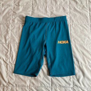 HOKA/rabbit Men's Racing Tight, Coral/Teal/Orange, Men's Small